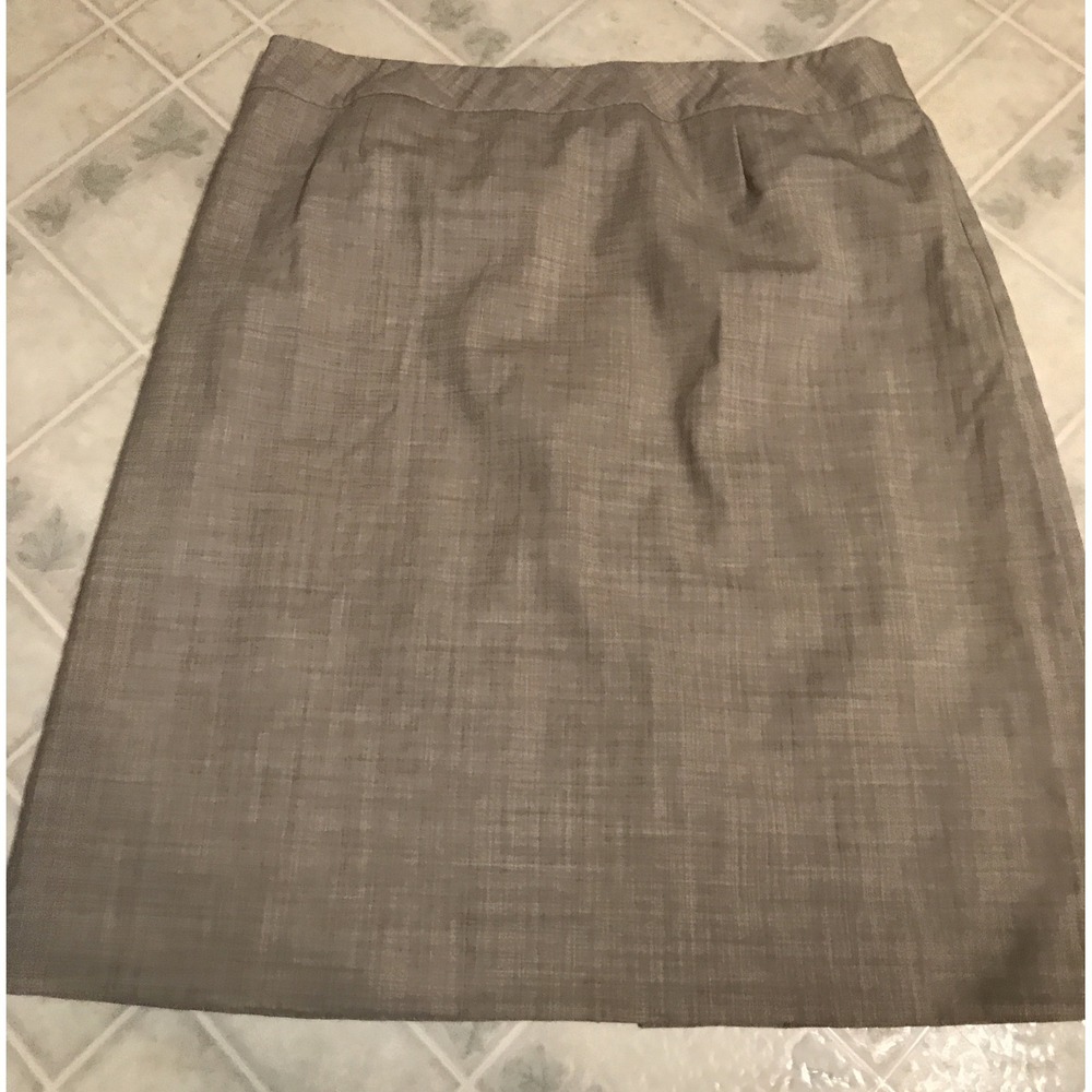 Pendleton Plus 16 Tan Lightweight Pencil Skirt Wool Blend Knee Length Lined